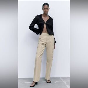 NWOT Zara Straight Cargo Pants